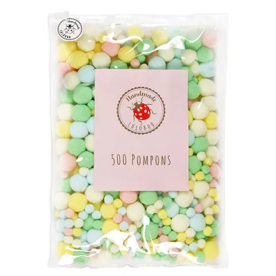 Obrázek produktu pro Bell Trade 20007 PomPon Set 500 "Pastel"