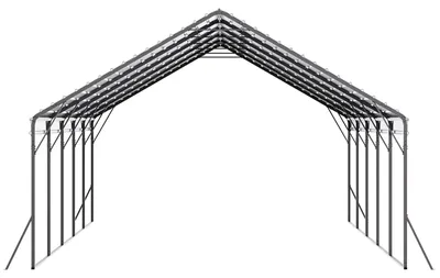 Produktbild von SucceBuy Carport 5,8 x 7,45 x 3,77 m, Lagerzelt mit robustem Gestell und Dach, Unterstand mit abnehmbaren Seitenwänden, vielseitiges Zelt für Autos, Boote, LKWs und Traktoren