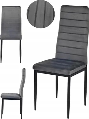 Produktbild von Ekspand | Esszimmerstuhl LR-1494 - Dunkelgrau - Gepolstert - Ergonomisch - Modernes Design
