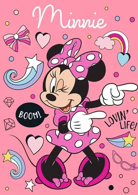 Produktbild von Fleecedecke Überwurf 100x140 Minnie Mouse