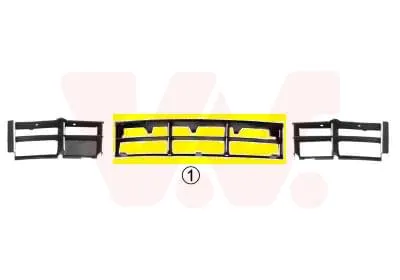 Produktbild von VAN WEZEL Lüftungsgitter Grill Stoßfänger für BMW 5 Limousine (E39)