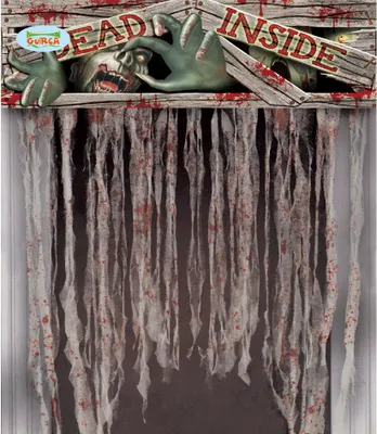 Produktbild von Halloween Vorhang für Tür mit Zombiemotiv 95x135 cm