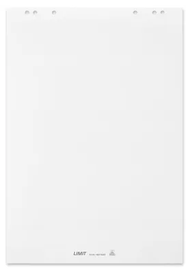 Produktbild von Limit Flipchart-Papier, blanko, 20 Blatt, 80 g/m², 6-fach Lochung