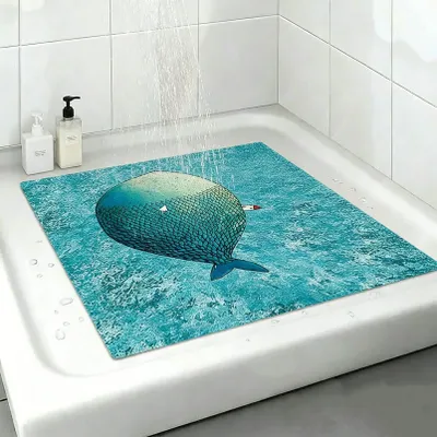 Productafbeelding van Antislip Douchemat van PVC met Afvoergaatjes 50 x 50 cm