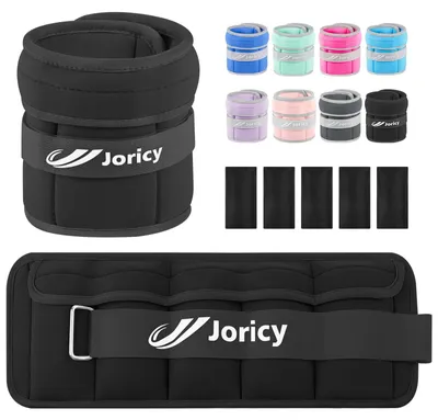 Obrázok produktu pre Manžety na nohy na pridávanie záťaže, nastaviteľné závažia na nohy a ruky, 1-10 kg, 1 pár