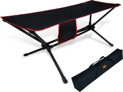 Produktbild von CCLIFE Camping Hängematte mit Gestell outdoor 4,5KG leicht, 200KG Tragkraft,Schwarz