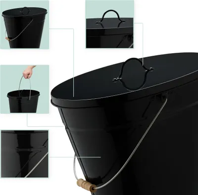 Image de Cendrier avec couvercle 12 litres