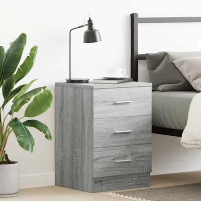 Image de vidaXL Table de nuit Gris Sonoma 38x35x56 cm Bois composite