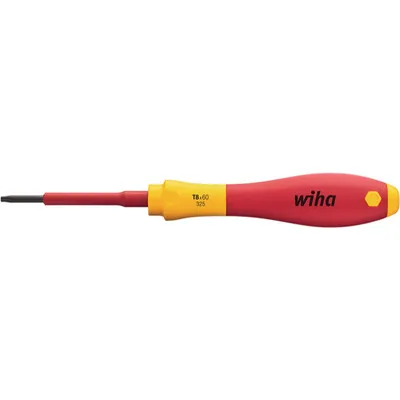 Produktbild von Wiha Schraubendreher VDE TX Größe 7x60mm Gesamtlänge 164mm brüniert Rundklinge Mehrkomponenten-Griff - 3762