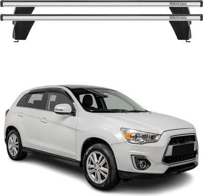 Produktbild von Menabo Dachträger Grundtäger für Mitsubishi ASX 2010-2019 75kg Alu Silber 2 tlg