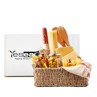 Produktbild von Yeseatis - Gourmet Geschenkkorb mit 10 handwerklich hergestellten gastronomischen Spezialitäten –  Italy