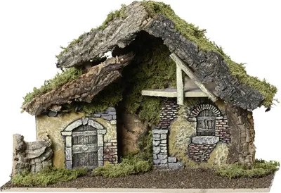 Productafbeelding van Kerststal naturel l43b19h29 cm naturel I KSD