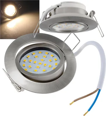 Produktbild von ChiliTec 22090 LED-Einbauleuchte "Flat-32dim" warmweiß 80x32mm, 5W, 590lm, Edelstahl gebürstet