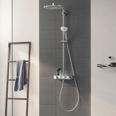 Zdjęcie produktu dla GROHE 26507000, 45 cm, 1,75 m, Ściana, Chrom