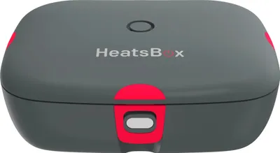 A studio shot of a heated lunchbox.