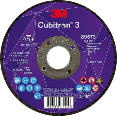 Produktbild von 3M Trennscheibe Cubitron 3 gerade 115x1,6mm