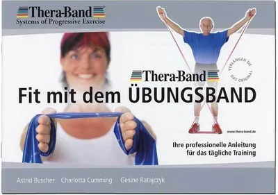 Produktbild von Thera-Band® Übungsband + Übungsbuch gratis ca. 3m lang Grün (stark)