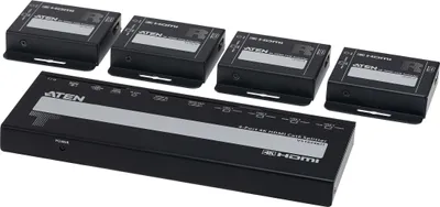 Image de ATEN VS1824KIT Répartiteur vidéo quadruple 4K HDMI sur Cat.6, avec récepteurs