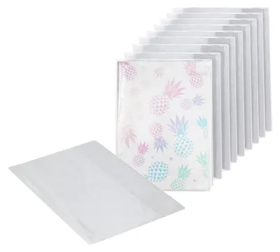 Image de Housses de classeur A4, transparentes et résistantes à l'eau (lot de 10)