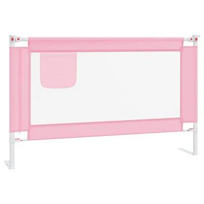 Immagine prodotto di vidaXL Protezione letto per bambini rosa 120x25 cm tessuto