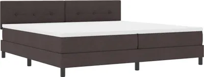 Obrázok produktu pre vidaXL Box spring posteľ s matracom tmavohnedá 200 x 200 cm látka