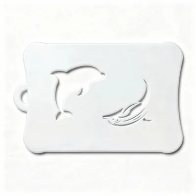 Image de Ooh bodyart poisson-papillon stencil