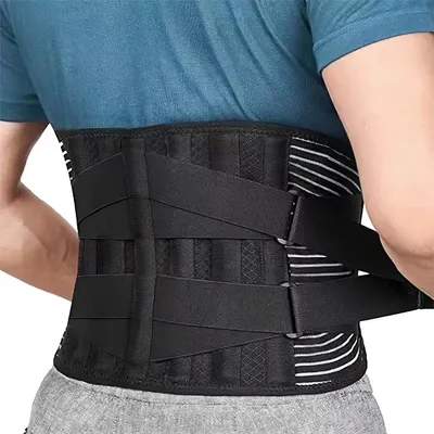 Produktbild von Fitnessgürtel Verstellbarer, Rückenstütze, für Schmerzen im unteren Rücken, Verstellbarer Haltungskorrektor für Männer und Frauen, Rückenstützgürtel