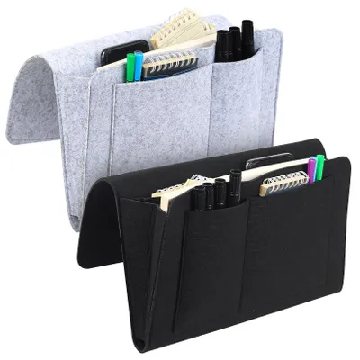 2er Set Filz-Bettorganizer, Aufbewahrungstasche, 32x20x10 cm