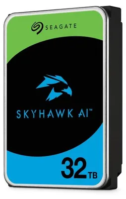 Zdjęcie produktu dla Seagate SkyHawk AI, 32 TB, 512 MB, 3.5", SATA III