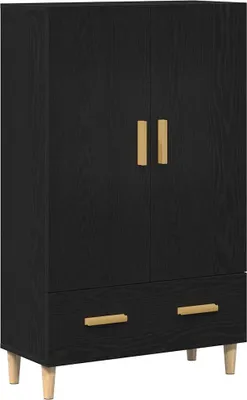 Image de Haut Armoire Chêne noir 70 x 31 x 115 cm Bois d'ingénierie