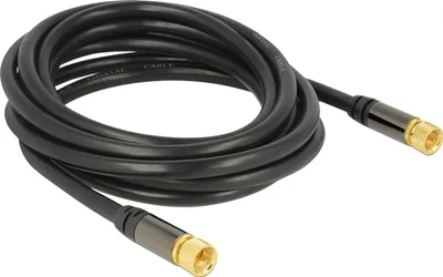Image de Câble d'antenne Delock - connecteur F mâle vers connecteur F mâle