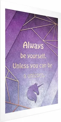 Produktbild von Posterpapier Poster - Be Yourself 29.7x42 cm Text m-A-0754-ao-a