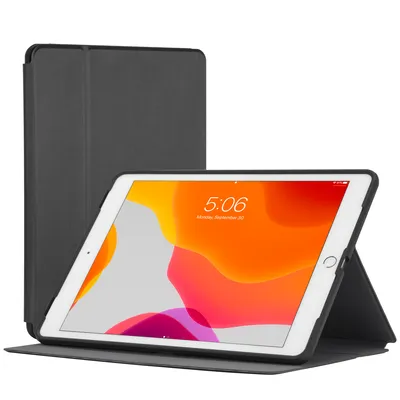Produktbild von Targus Click-In - Flip-Hülle für Tablet - Polyurethan, Thermoplastisches Polyurethan (TPU) - Schwarz - 25.9 cm - 26.7 cm (10.2" - 10.5") - für Apple 10.2-inch iPad (7th generation, 8th generation), 10.5-inch iPad Air (3rd generation), 10.5-inch iPad Pro