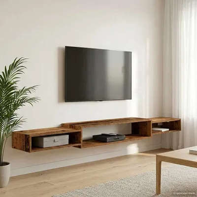 Produktbild von vidaXL Wandmontierter TV-Schrank Wandhalterung Altholz