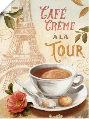 Produktbild von ARTland Poster Kaffee in Europa II Größe: 30x40 cm
