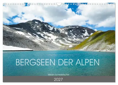 Produktbild von Bergseen der Alpen (Wandkalender 2027 DIN A3 quer), CALVENDO Monatskalender