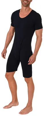 Produktbild von Pflegebody kurzarm - UNI - mit Beinreißverschluss  ; navy , XL