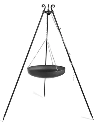 Produktbild von Wok am Dreibein, 180 cm Höhe, Rohstahl, 60 cm Durchmesser