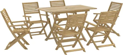 Immagine prodotto di vidaXL set da pranzo da giardino 7 pezzi in legno massiccio di acacia