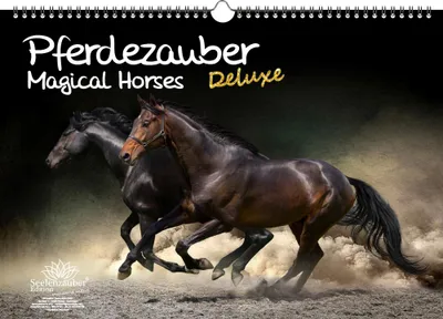 Produktbild von Pferdezauber DELUXE DIN A3 Immerwährender Kalender Pferde - Seelenzauber