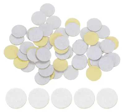 48 runde selbstklebende Filzkreise 15 mm, weiß