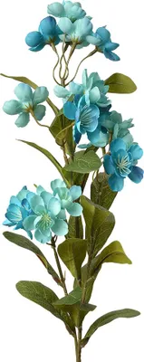 Image de Clayre & Eef Fleur artificielle 70 cm bleu plastique