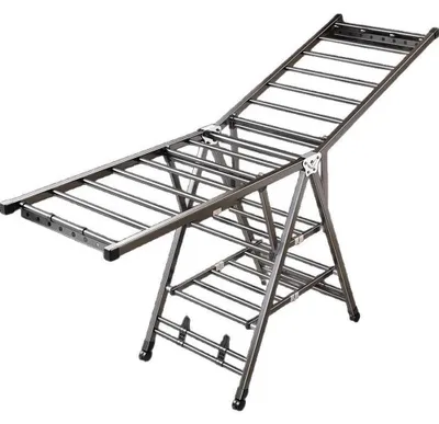 Image de Étagère à vêtements mobile sur roulettes, avec hauteur réglable