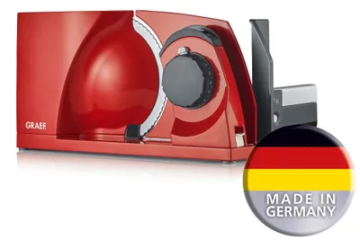 Image de Trancheuse GRAEF pliable, métal denté 0-15 mm, 170 W, rouge