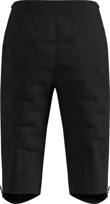 Schwarze Odlo Zeroweight Insulator Langlauf-Shorts mit leicht gepolsterten Bereichen und Reißverschlüssen am Beinabschluss