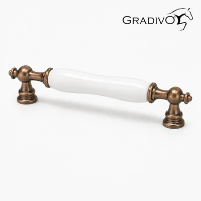 Produktbild von Möbelgriff, Schrankgriff, Bügelgriff 951, Bronze, 128 mm