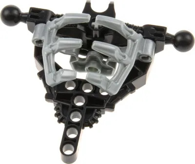 Produktbild von 1x Lego Bionicle Figuren Torso schwarz Tridax Halter perl hell grau 60933 60918