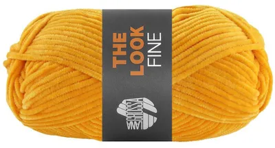 Produktbild von Lana Grossa THE LOOK FINE 50 g feines und samtig weiches Chenillegarn 100 m Farbe 104 - Gelb
