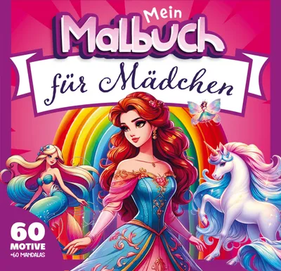 Produktbild von Mädchen Malbuch ab 6 bis 10 Jahren