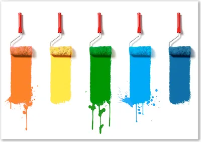Produktbild von Tulup® Glas-Bild - 100 x 70 - Wandbild aus Glas - Wandkunst - Wandbild hinter gehärtetem Sicherheitsglas - Kunst: modern & klassisch - Farbroller - Mehrfarbig